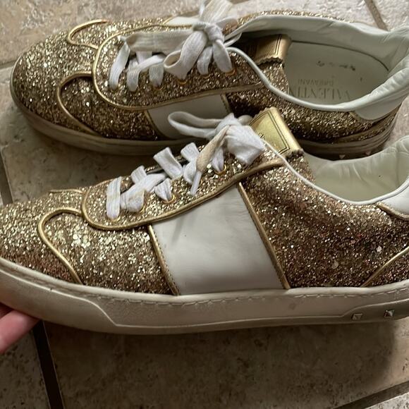 VALENTINO GARAVANI Glitter Flycrew Sneakers - Picture 15 of 16
